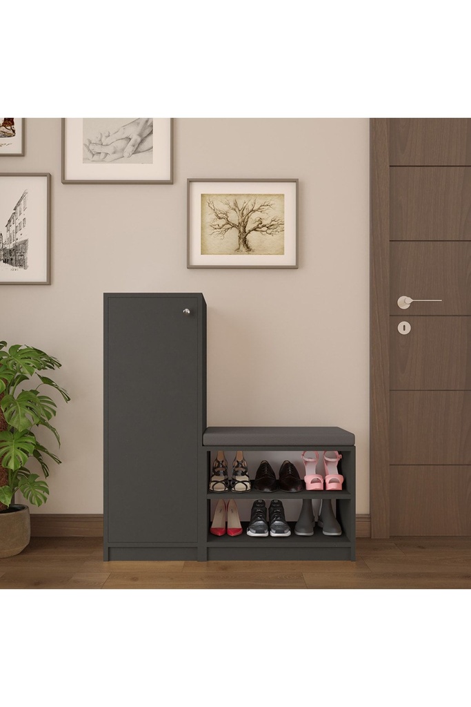 Asra Trend Antrasit Ayakkabılık A-18