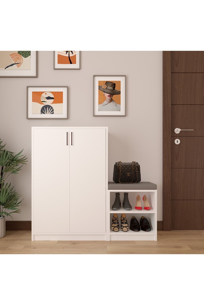 Beyaz Ayakkabılık %100 MDFLAM A-21