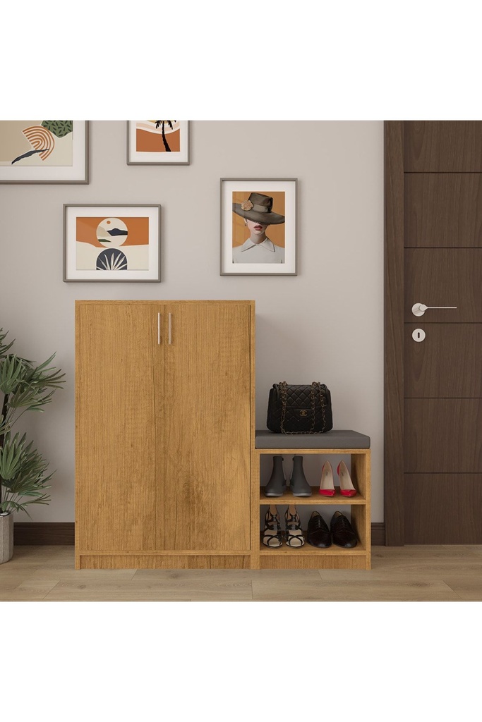 Puflu İki Kapaklı Petra Ayakkabılık A-25