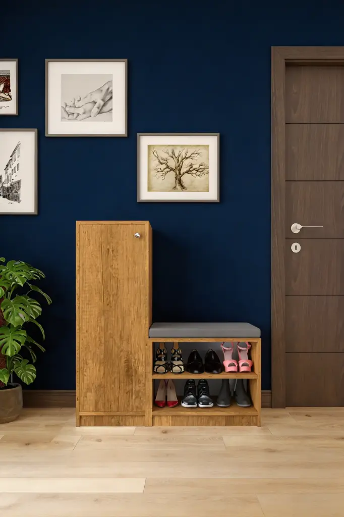 SUNTA - Puflu Tek Kapaklı Ayakkabılık - Petra A-15