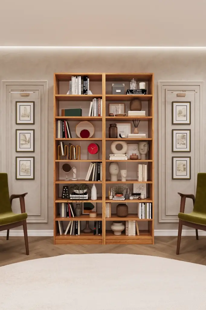 Petra Kitaplık – 120x205 cm 8 Raflı K-13