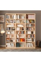 Asra Trend Akça Ağaç Kitaplık K-23 (MDFLAM)
