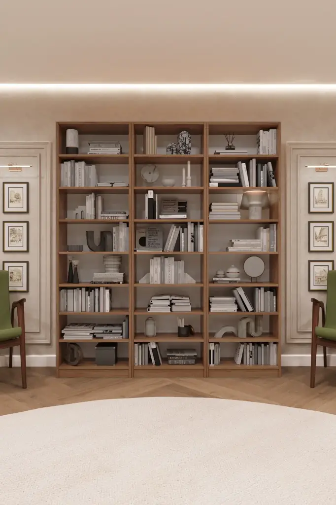 Petra Üçlü Kitaplık – 180x205 cm K-24