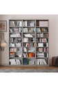Retro Taş Üç Modüllü Kitaplık K-26