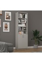 Kül Gri Kapaklı Kitaplık %100 MDFLAM K-33