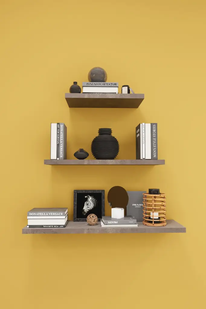 Duvar Rafı 3'lü Set 60 45 30 cm MDF Dekoratif Raf - DRF-02