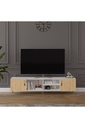 180 cm TV Ünitesi Beyaz & Safir Meşe T-10