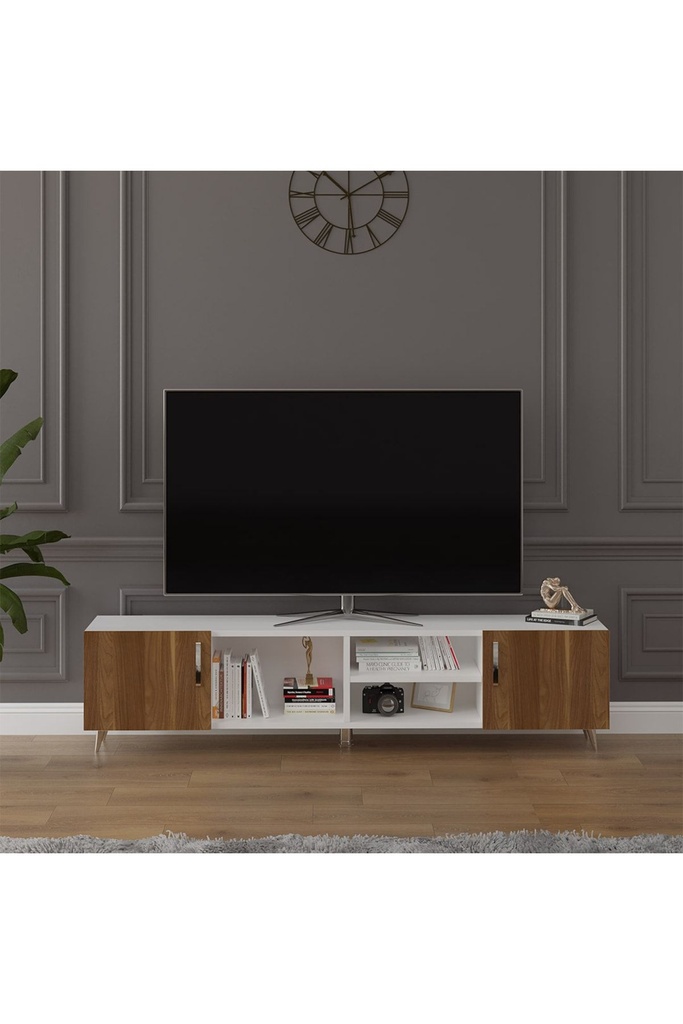 Tv Ünitesi Beyaz & Ceviz T-16 