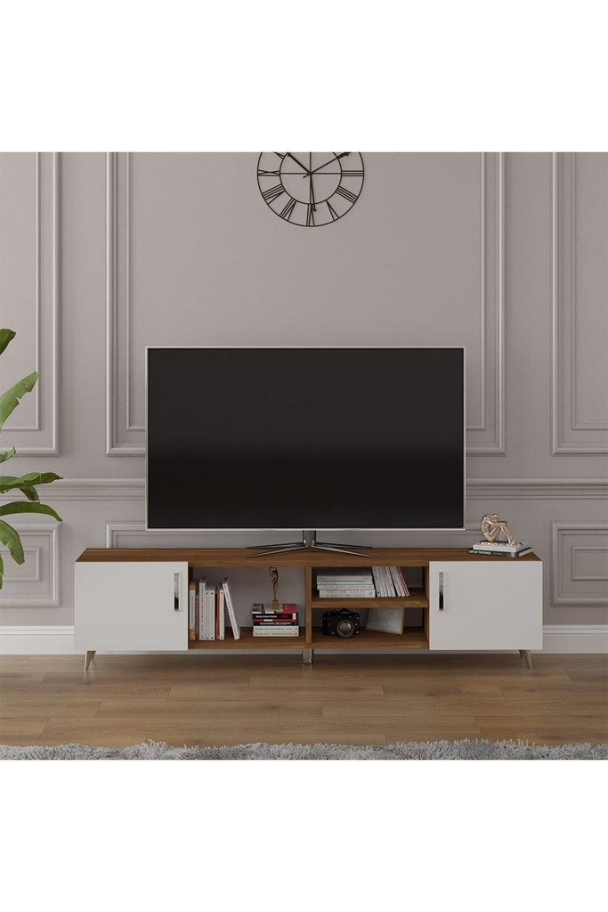 Tv Ünitesi Ceviz & Beyaz T-17 