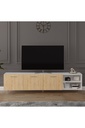 Tv Ünitesi Safir Meşe & Beyaz T-19 