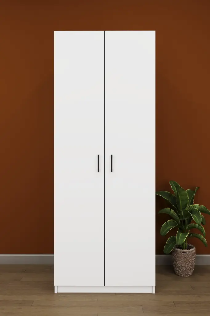 Yüklük Dolabı 2 Kapaklı 4 Bölmeli Raflı 80 cm - YK-01