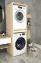 MDFLAM - Çamaşır & Kurutma Makinesi Dolabı BD-05 Akça Ağaç