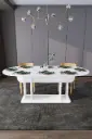 Oval Yemek Masası 8 Kişilik 200x90 cm %100 MDFLAM - YM-08