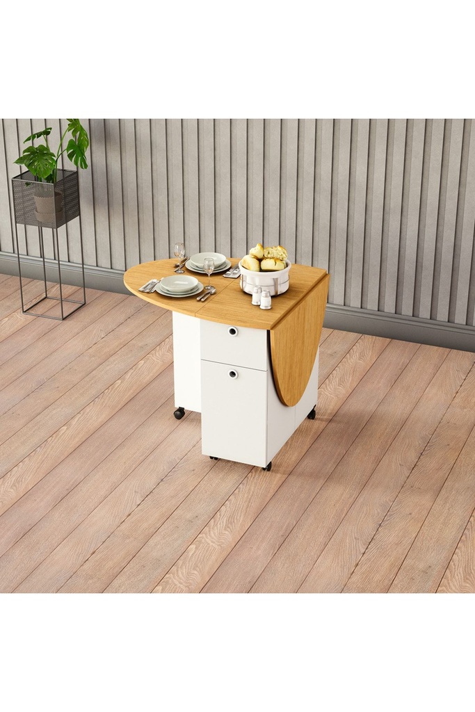 Katlanır Mutfak Masası Afrika Ceviz KM-06