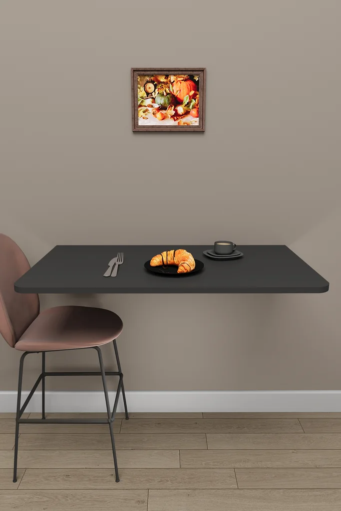 Duvara Monte Katlanır Masa 90x50 cm Açılır Kapanır - DMM-01