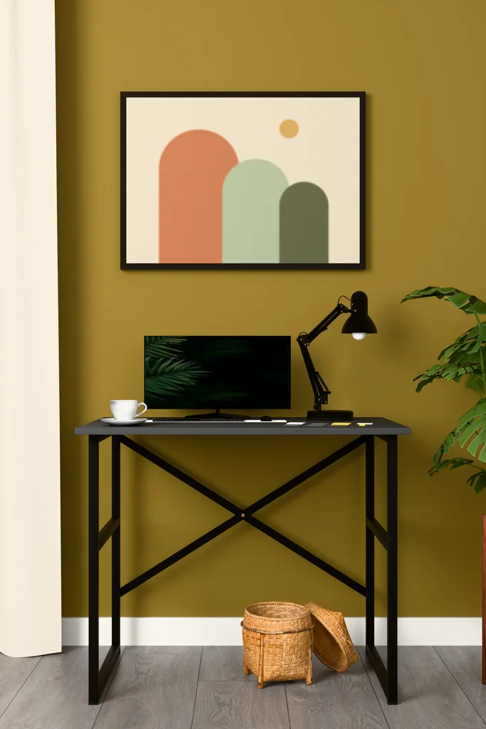 Çalışma Masası Metal Ayaklı Sade 90x60 cm METALCM02
