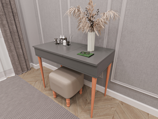 [MAM01] Aynalı Makyaj Masası 100×75×50 cm %100 MDFLAM Asra Trend MAM-01 (5 Renk Seçeneği)