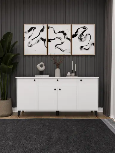 [KNSL03] 4 Kapaklı 1 Çekmeceli Konsol KNSL-03