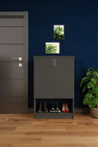 [FIRSAT-SUNTA-A08] SUNTALAM - Koyu Gri Ayakkabılık A-08