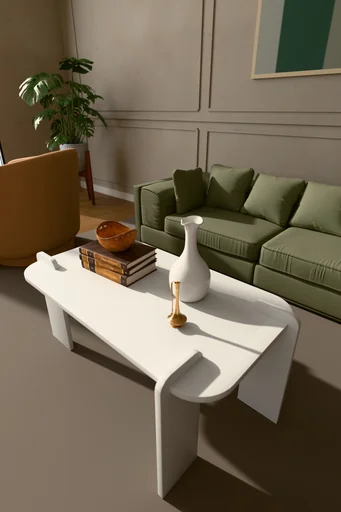 [OS04] Minimal Orta Sehpa Geçmeli 90x50 cm %100 MDF - OS04