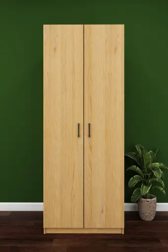 [YK01] Yüklük Dolabı 2 Kapaklı 4 Bölmeli Raflı 80 cm - YK-01