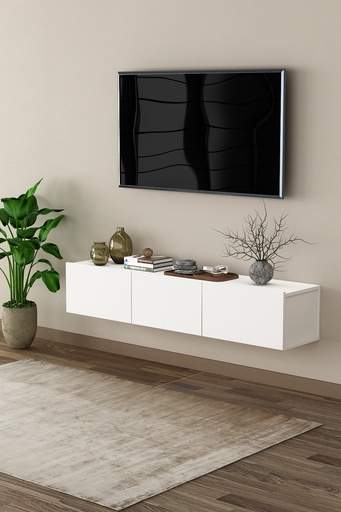 [T27] Duvara Monte TV Ünitesi T-27 | 9 Renk Seçeneği, %100 MDFLAM