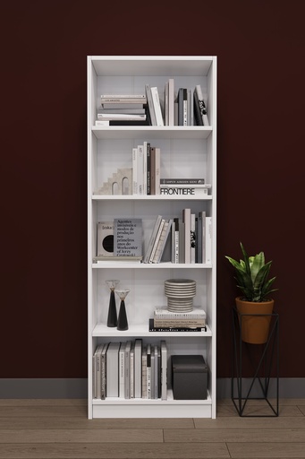 [K002] Raflı Kitaplık 169 cm Tek Modül Açık Kitaplık K002 