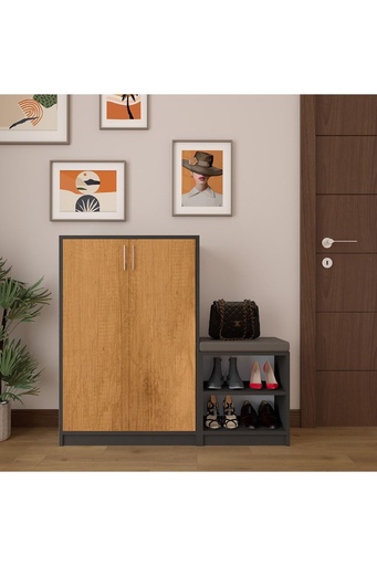 [A30] Koyu Gri & Petra Ayakkabılık A-30