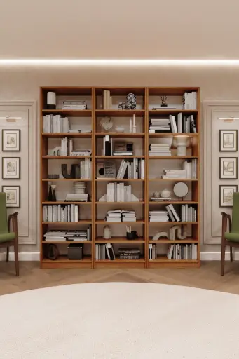 [K24] Petra Üçlü Kitaplık – 180x205 cm K-24