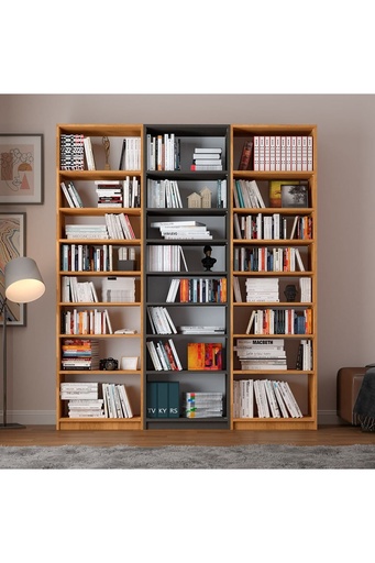 [K29] Koyu Gri & Petra Kitaplık K-29