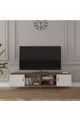 [T17] Tv Ünitesi Ceviz & Beyaz T-17 