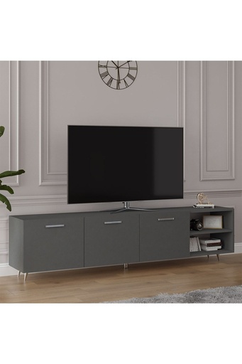 [T21] TV Ünitesi Koyu Gri %100 MDFLAM T-21