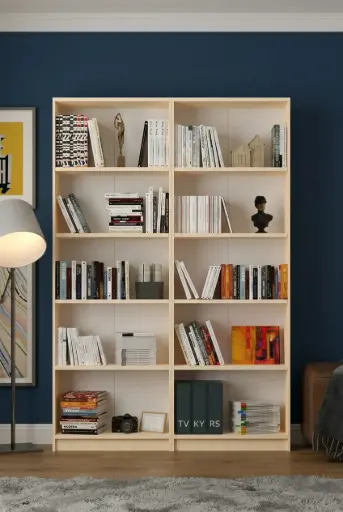 [FIRSAT-SUNTA-K002-AKÇAAĞAÇ] SUNTA - 5 Raflı 2 Modüllü Kitaplık - Akça Ağaç 