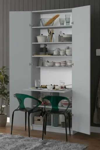 SUNTA - Katlanır Masalı Dolap MD001 - Kül Gri