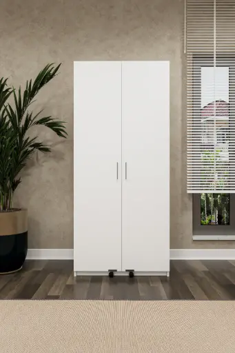 [MK01] Beyaz Mutfak Kiler Dolabı MK-01