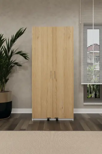 [MK02] Ahşap Kiler Dolabı Karina Kapak 180 cm MDFLAM - MK-02 