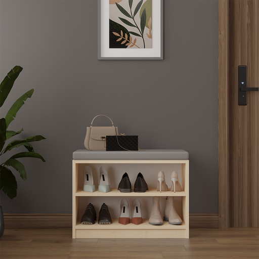 [FIRSAT-MDF-PUF02-AKÇAAĞAÇ] MDF - Puflu Ayakkabılık Akçaağaç PUF-02