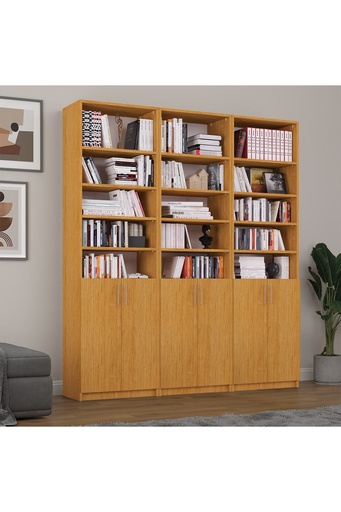 [K55] Afrika Ceviz Kitaplık Asra K-55