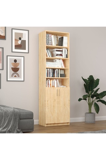 [K32] Safir Meşe Kapaklı Kitaplık K-32