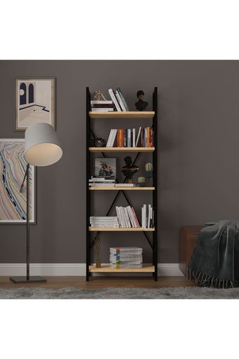 [METALK01] 6 Raflı Metal Kitaplık Tek Modül