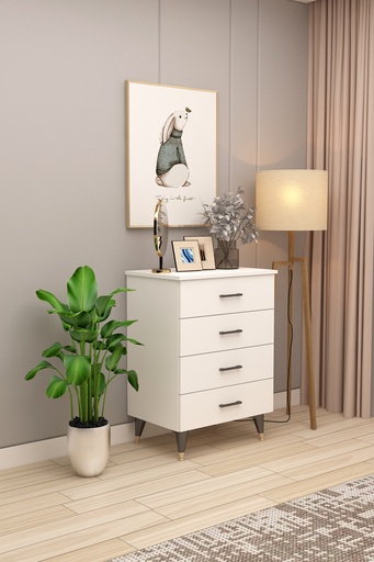 [ŞF01] 4 Çekmeceli Şifonyer %100 MDFLAM 65cm