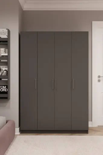 [G08] 4 Kapaklı Gardırop 120cm %100 MDFLAM G-08