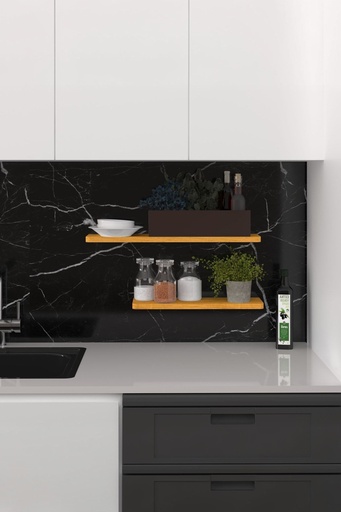 [DRF01] Duvar Rafı 2'li Set 60 ve 45 cm MDF Dekoratif Raf - DRF-01