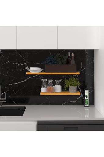 [DRF01] Duvar Rafı 2'li Set 60 ve 45 cm MDFLAM Dekoratif Raf - DRF-01 