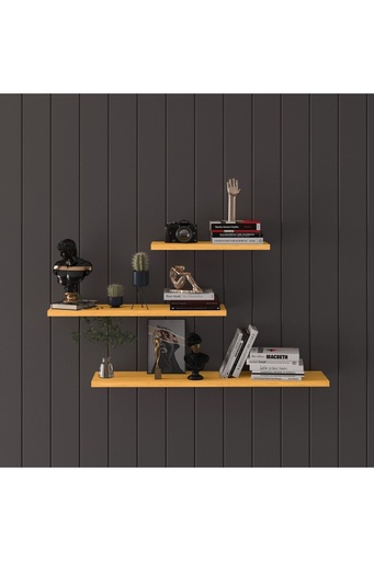 [DRF02] Üçlü Dekoratif Duvar Rafı | DRF02